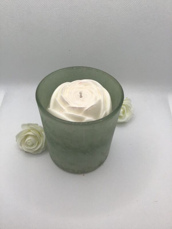 Bougie "verre givré" rouge de fruits