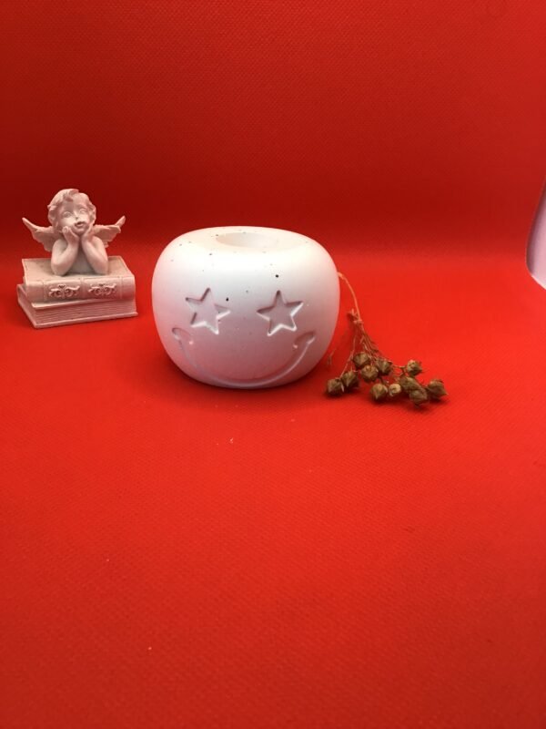 Bougeoir Emoji "les yeux en étoile"