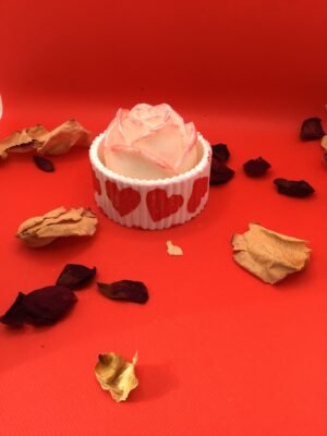 Petit pot coeur de Rose